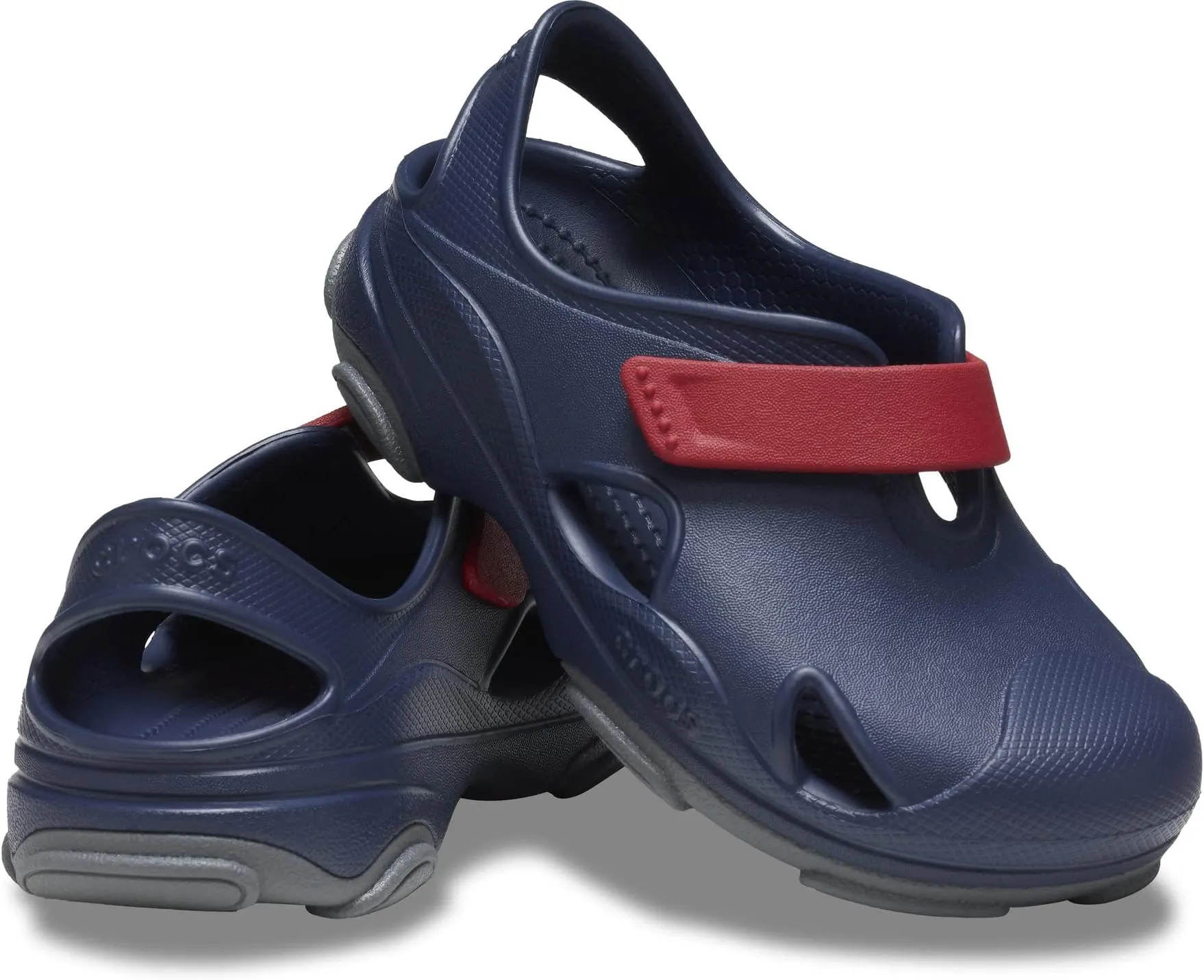 All Terrain Fisherman Sandal Crocs, Navy/Pepper