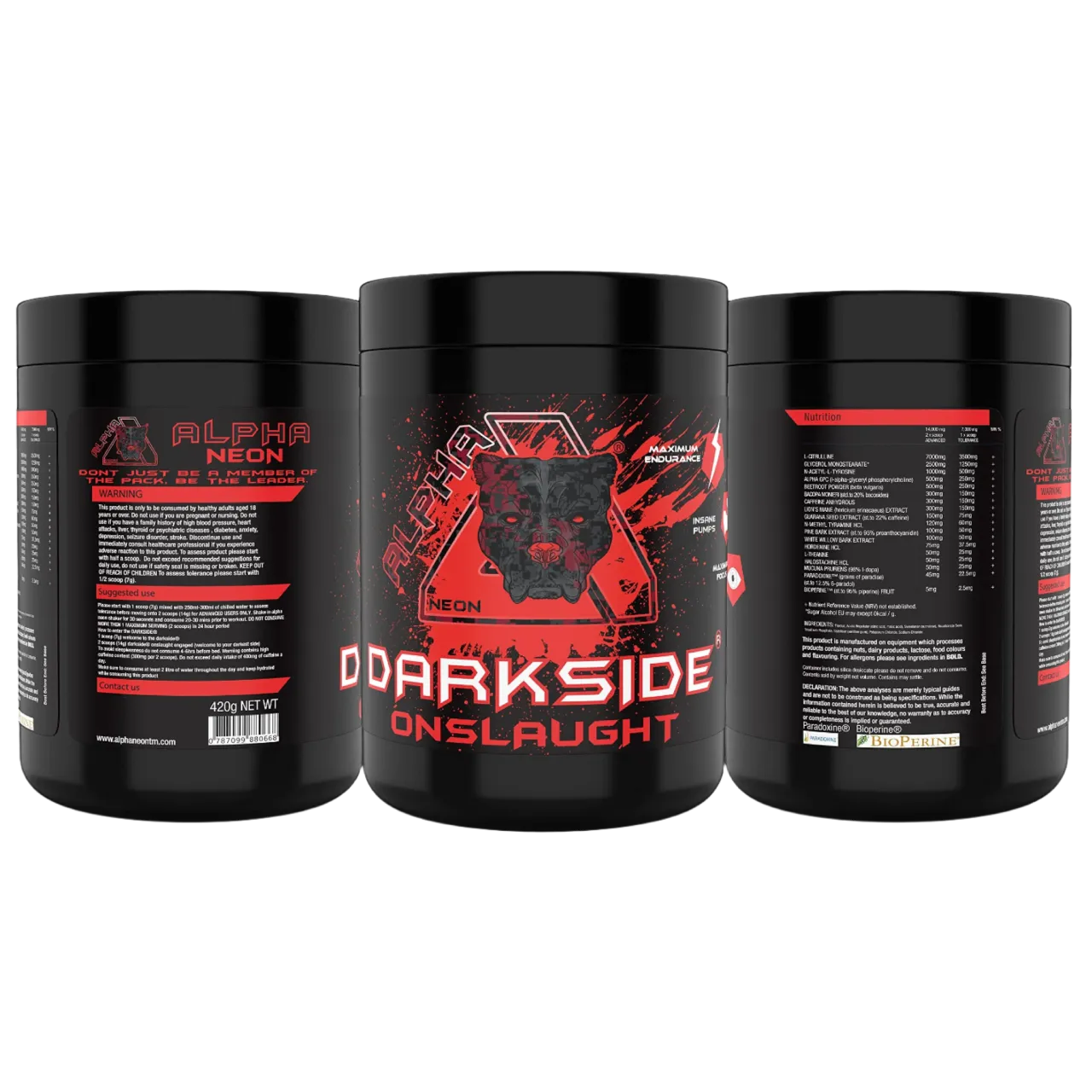 Alpha Neon Darkside Onslaught 480g