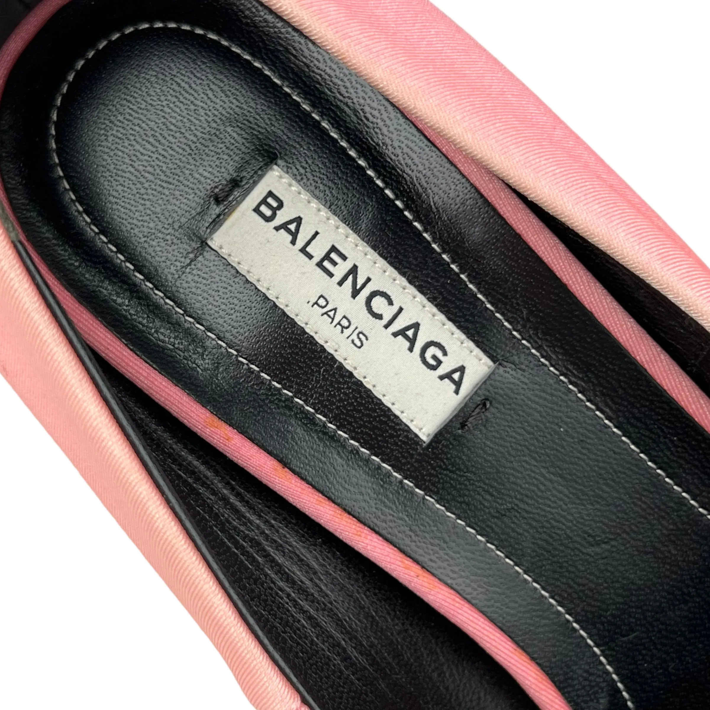 Balenciaga SS 2017 Pink Spandex Knife Pumps