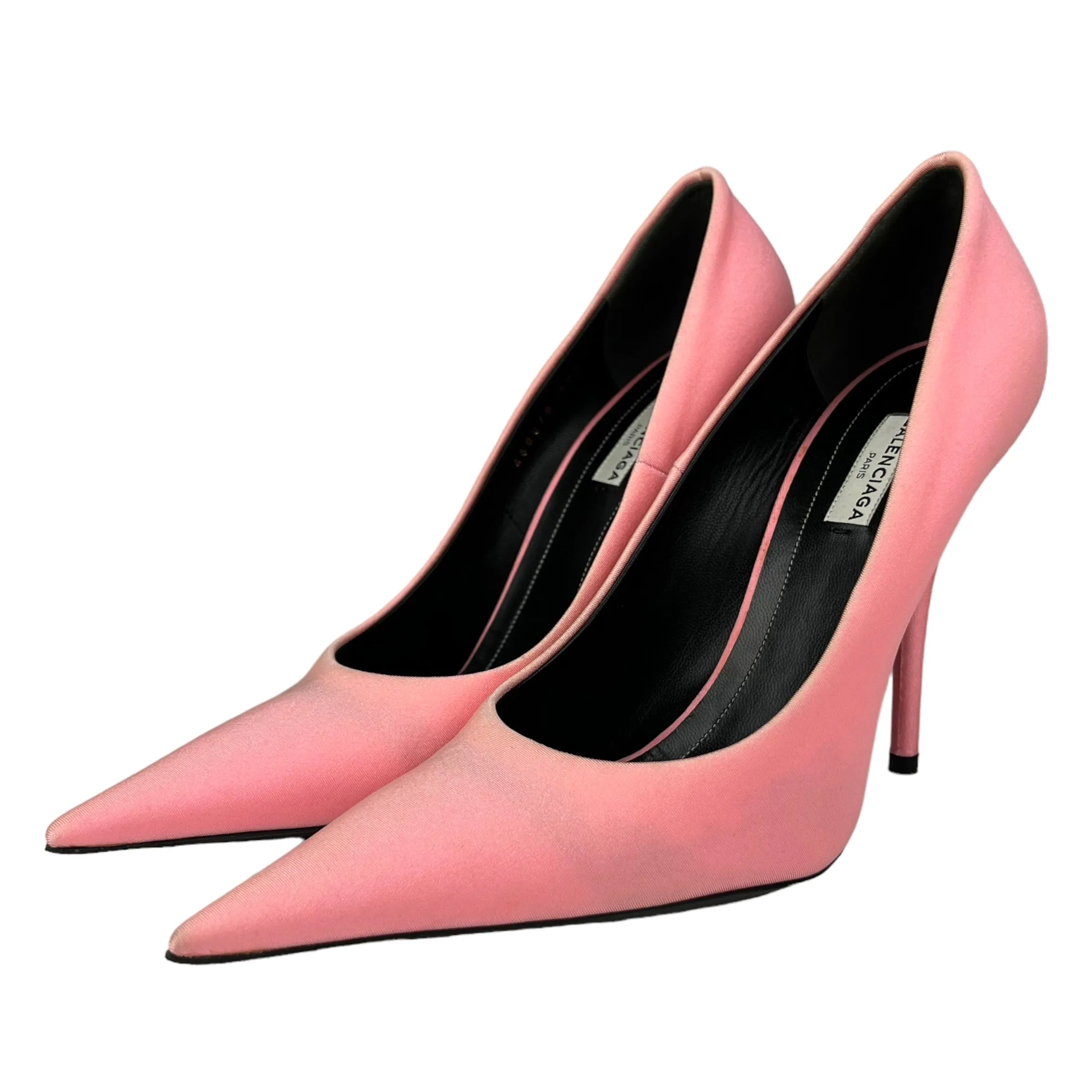 Balenciaga SS 2017 Pink Spandex Knife Pumps