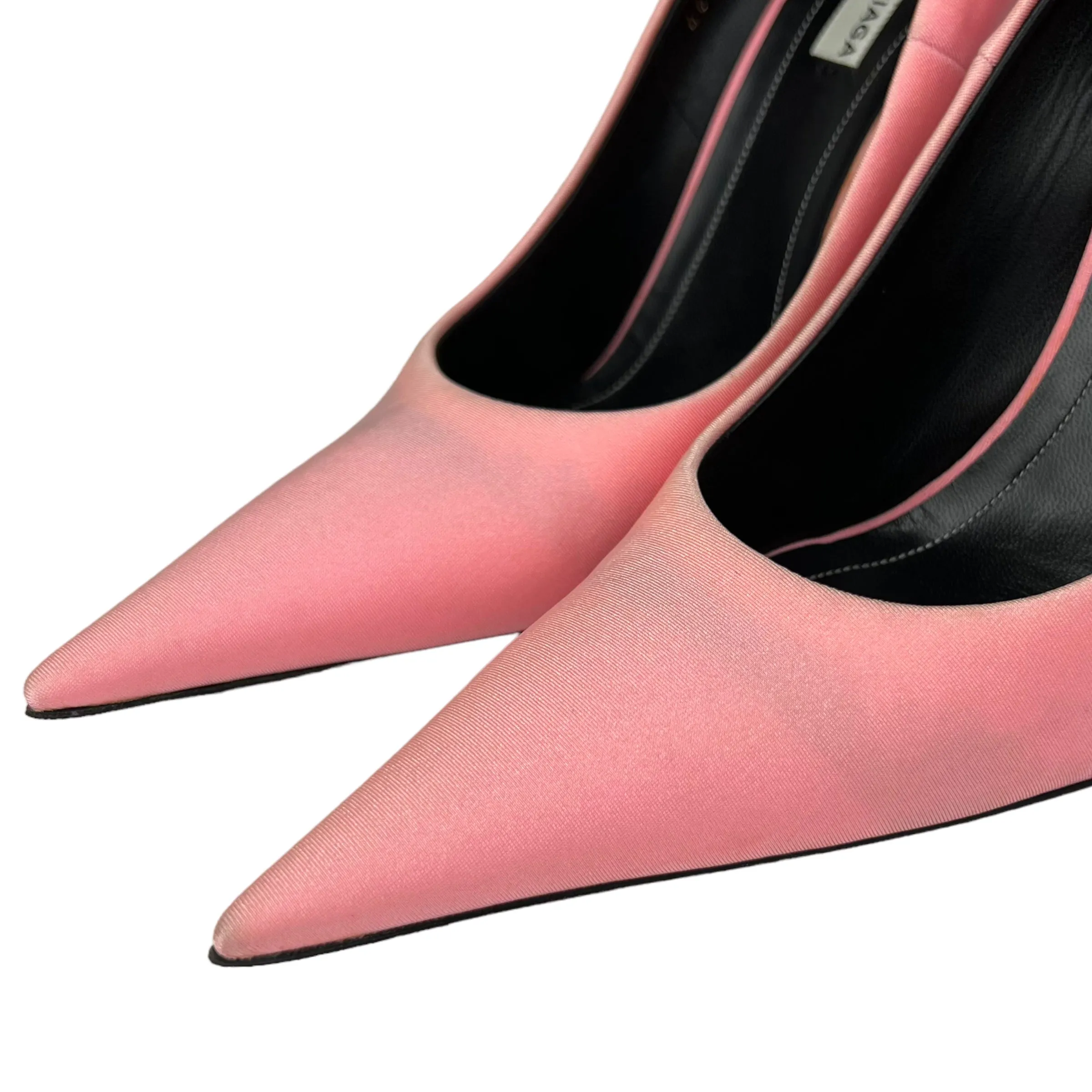 Balenciaga SS 2017 Pink Spandex Knife Pumps