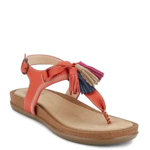 Bass Women's Sunjuns Sadie T-Strap Sandal - Poppy 71-23009