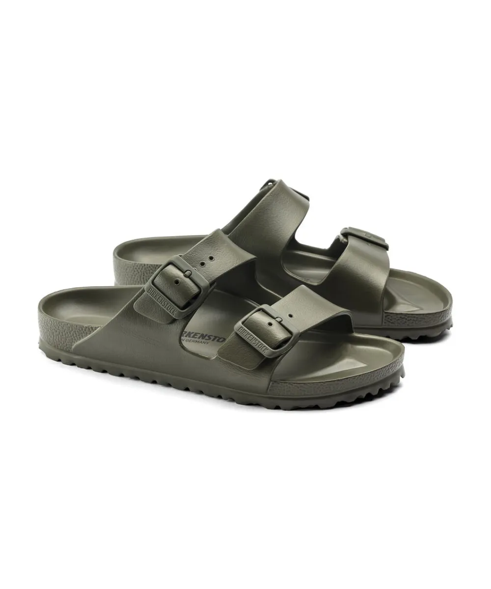 BIRKENSTOCK ARIZONA ESSENTIALS NARROW FIT IN KHAKI