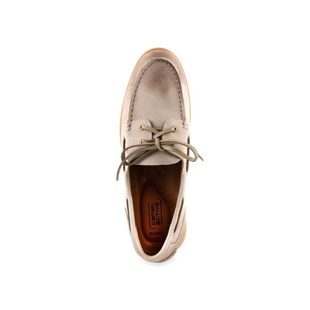 camel active Women Gianna Comfort Loafer Shoes -752404-DZ01SV-12-GREY