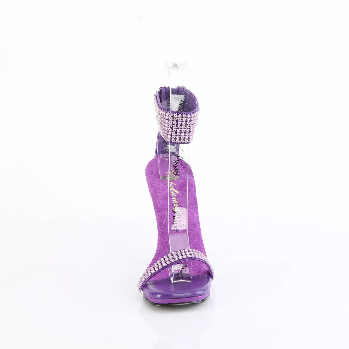 CHIC-40 Fabulicious Sexy Purple Bling Rhinestone Shoes