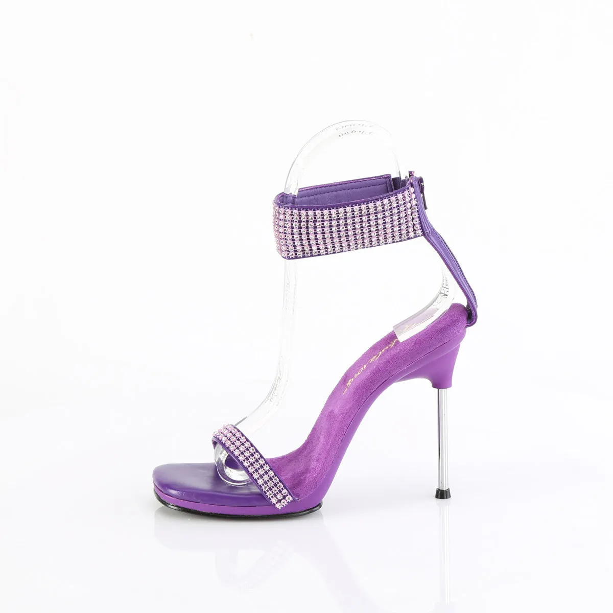 CHIC-40 Fabulicious Sexy Purple Bling Rhinestone Shoes