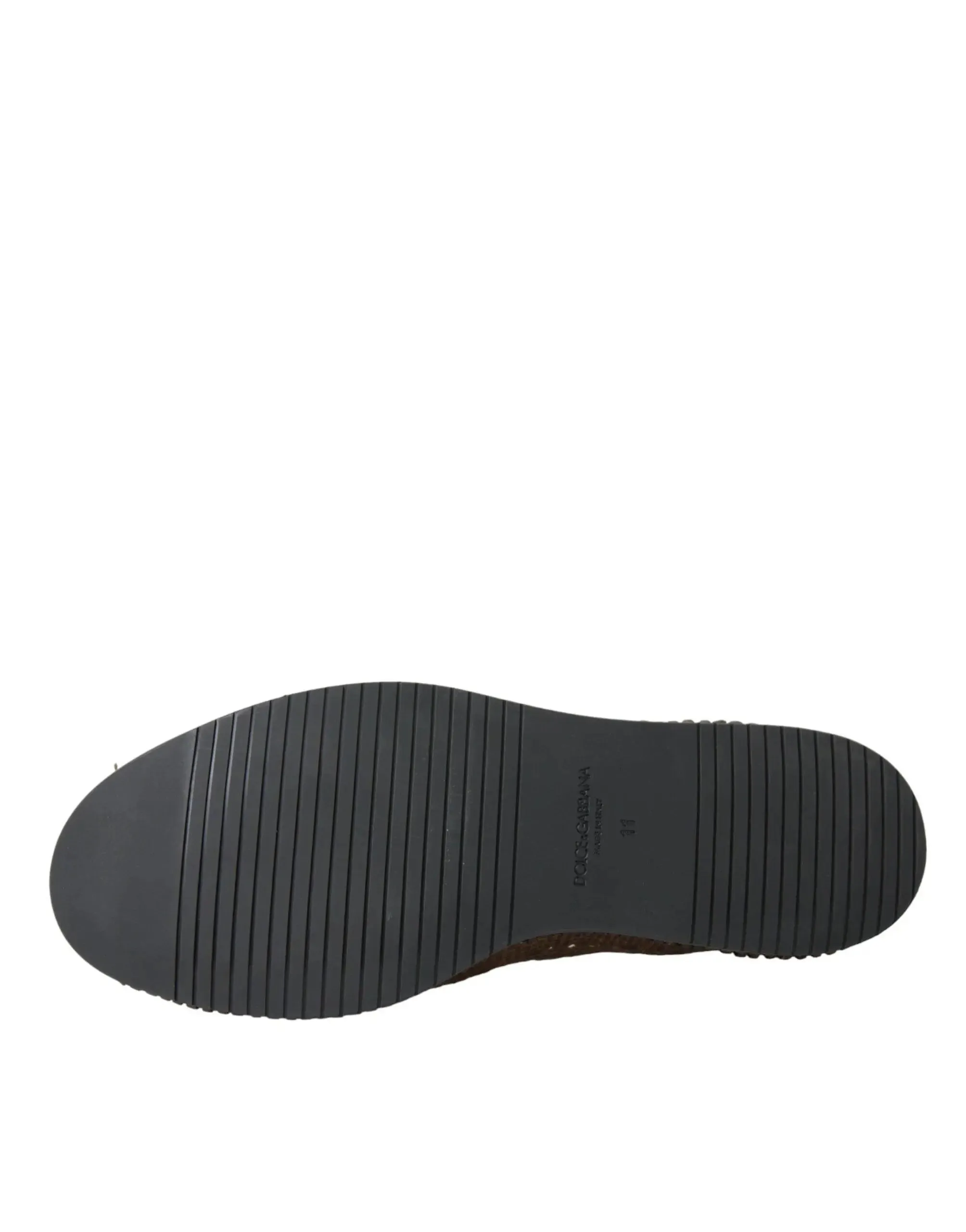 Dolce & Gabbana Braided Calfskin Derby Loafers