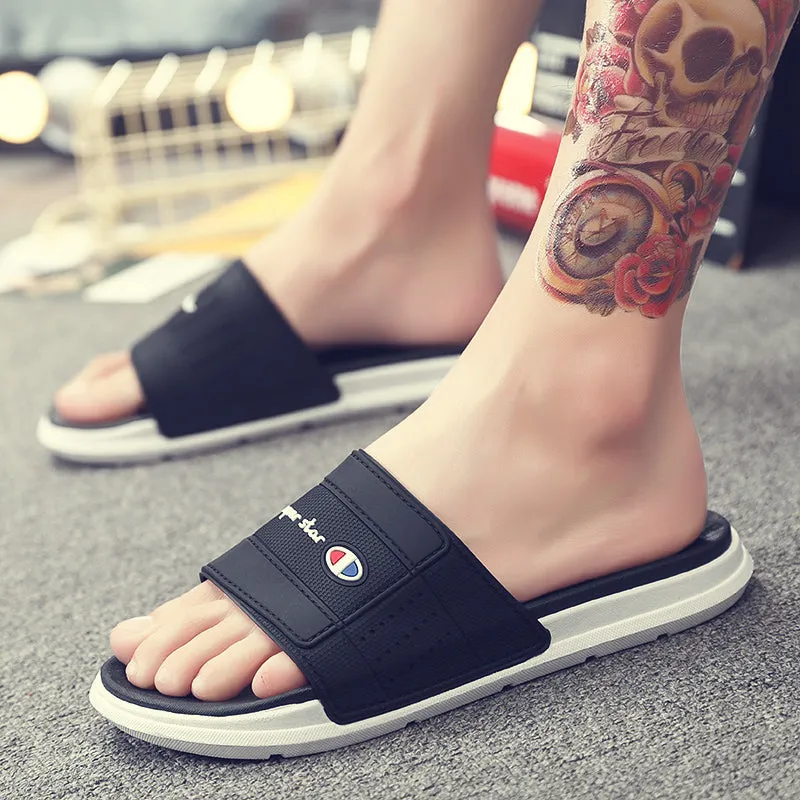 Fashionable male and female sandals Slippers