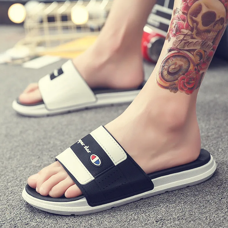 Fashionable male and female sandals Slippers