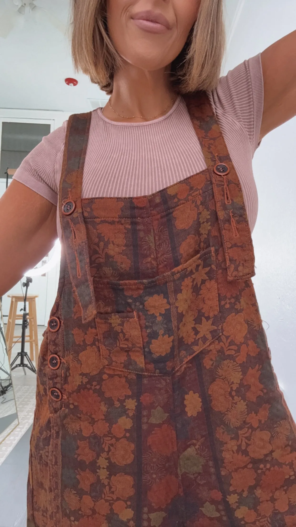 Forever Bloom Boho Bib Jumpsuit