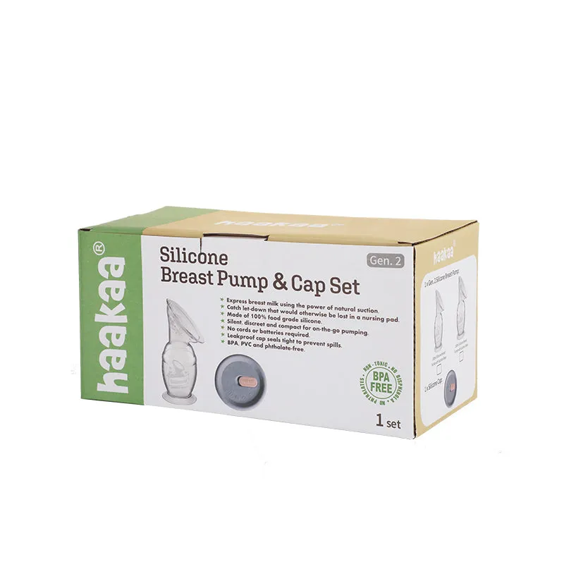 Haakaa Gen. 2 Silicone Breast Pump (150ml)   Cap Set
