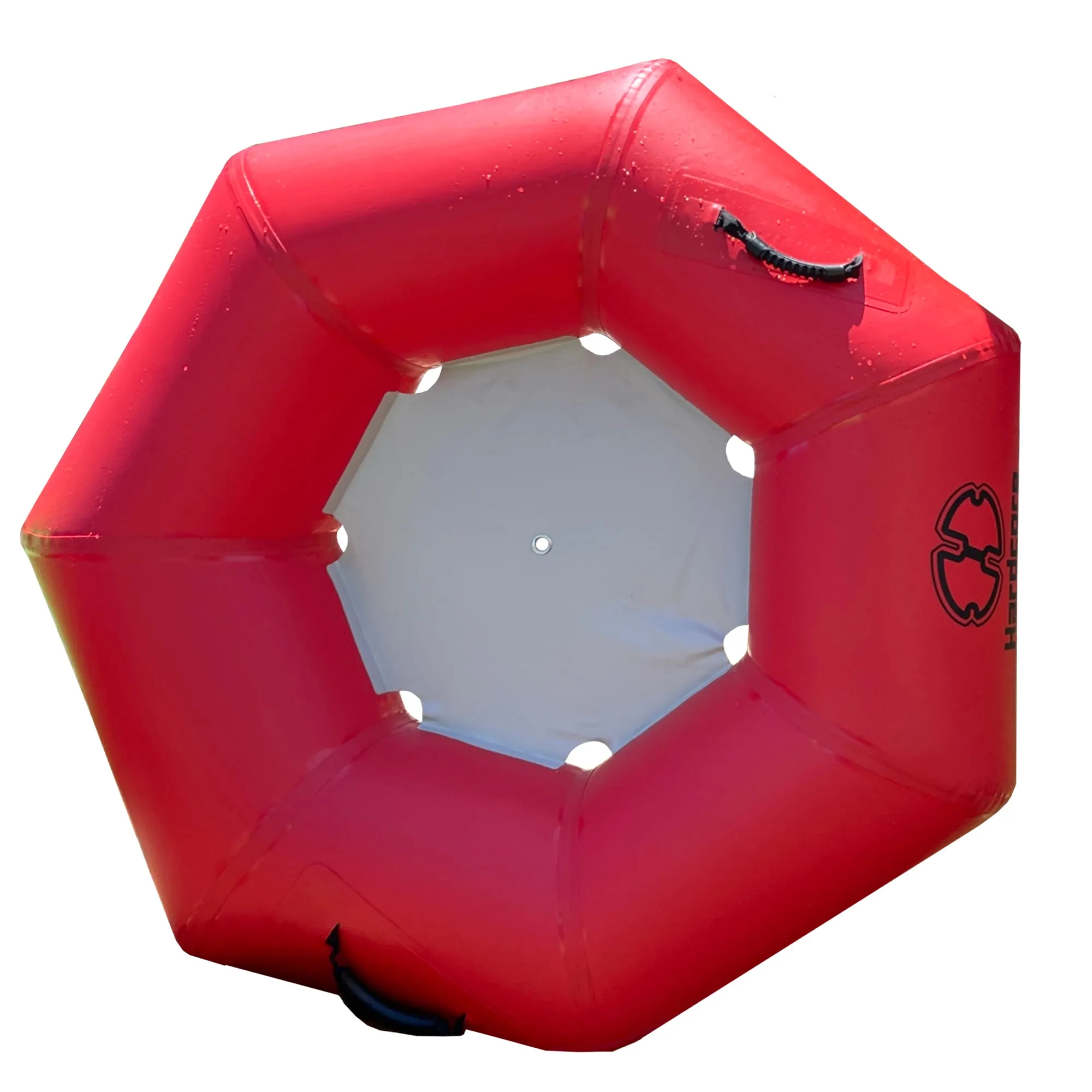 Hardcore River Tube with Durable Triple-Layer PVC, Ergonomic Seven-Sided Design, Intuitive Handles, and C7 Valve Inflation  Ideal for Tubing Adventures