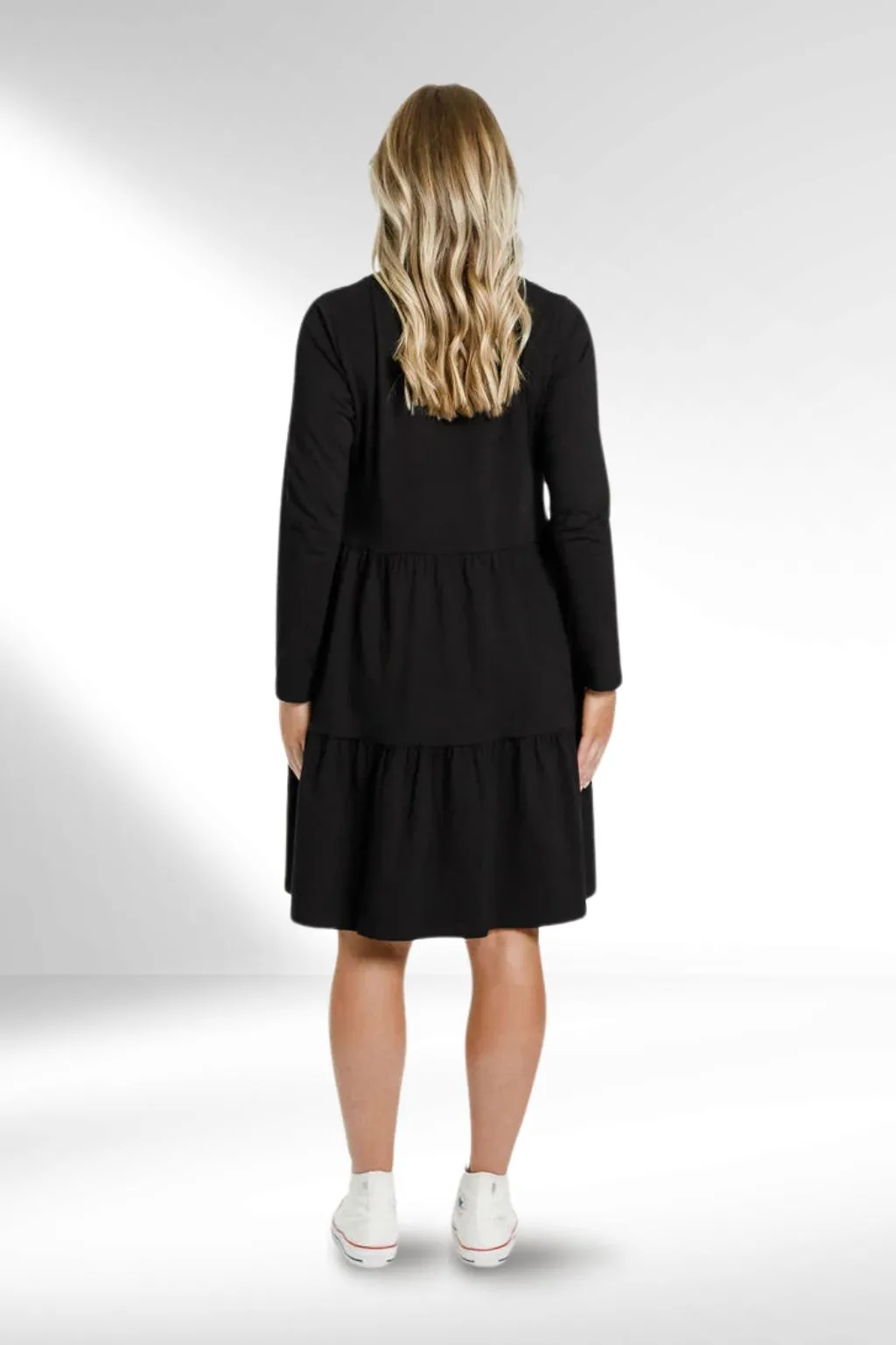 Homelee Long Sleeve Kylie Dress Black