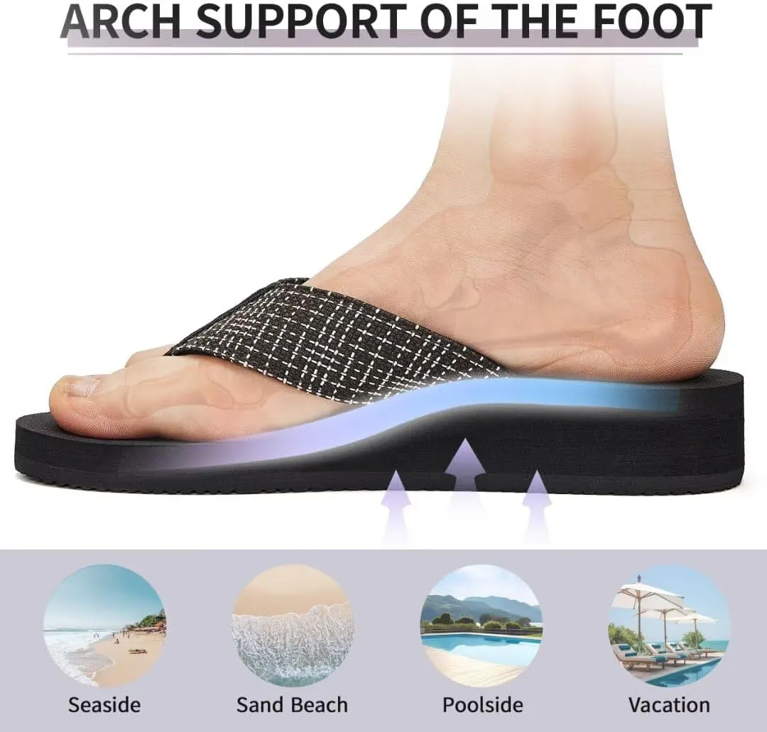 MEGNYA Womens Flip Flops/Sandals/Summer Beach Slippers