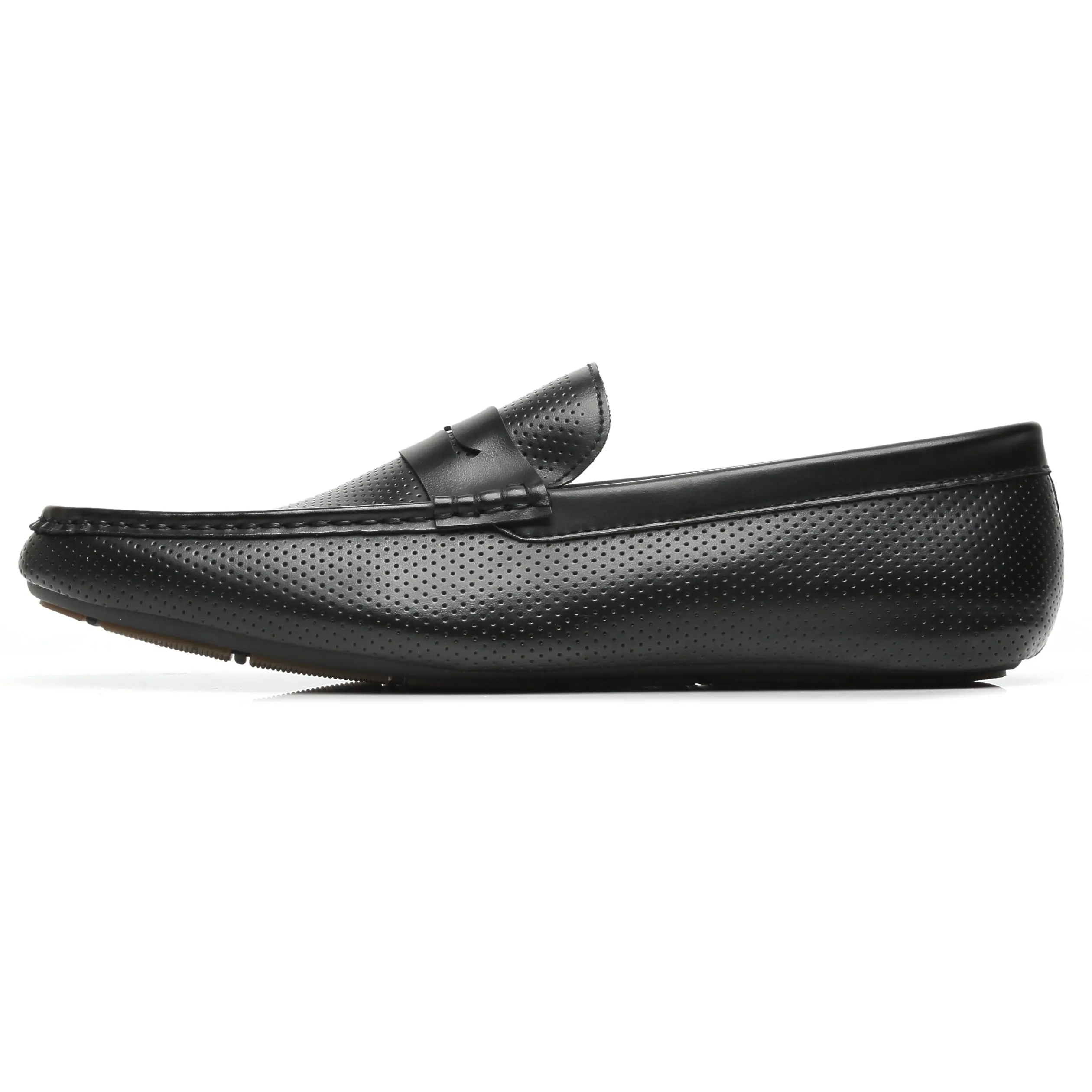 Men's Penny loafers Driving Moccasins Serpent-1-black
