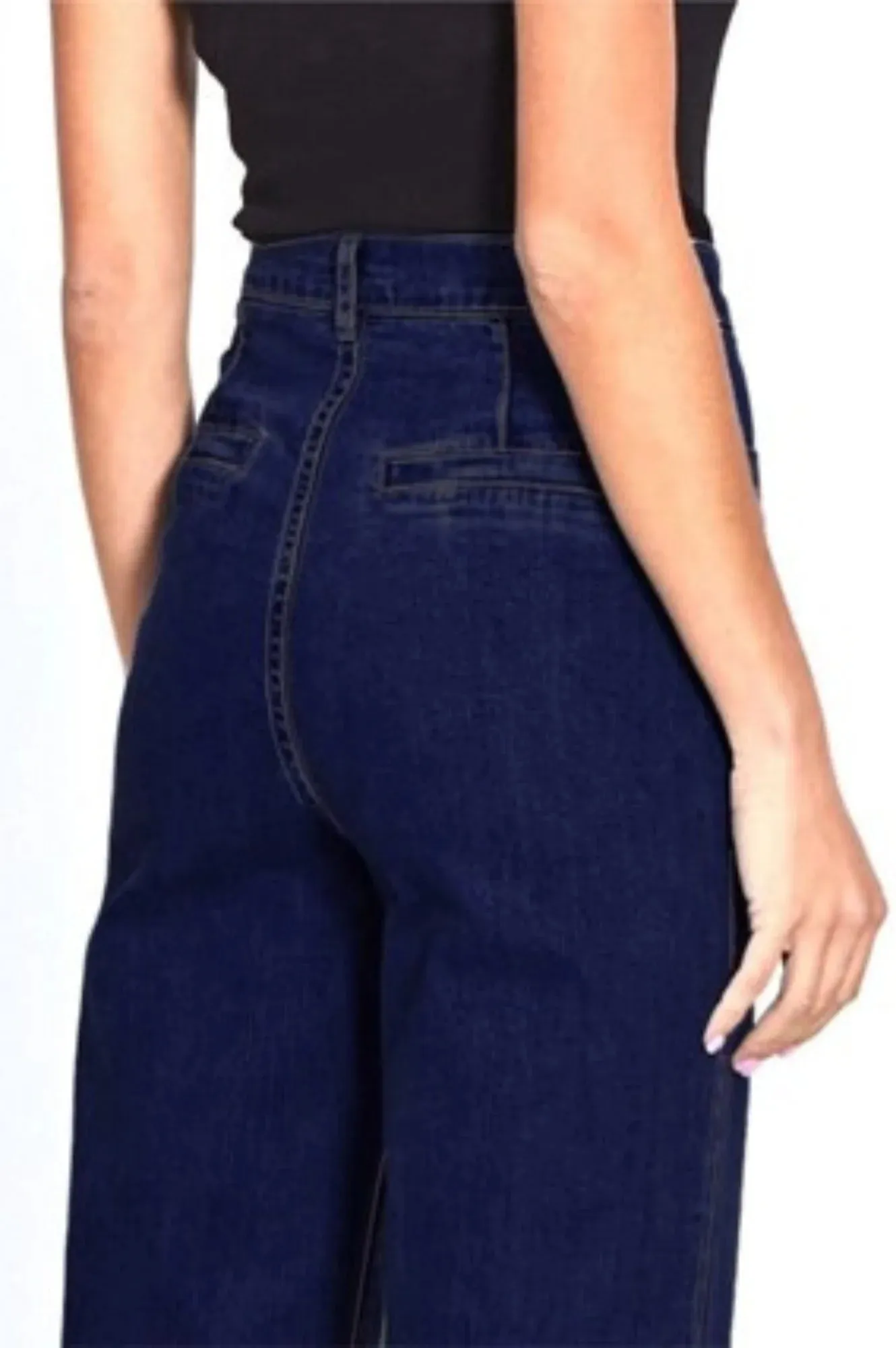 Milan High Rise Flare Jeans - Dark Ink