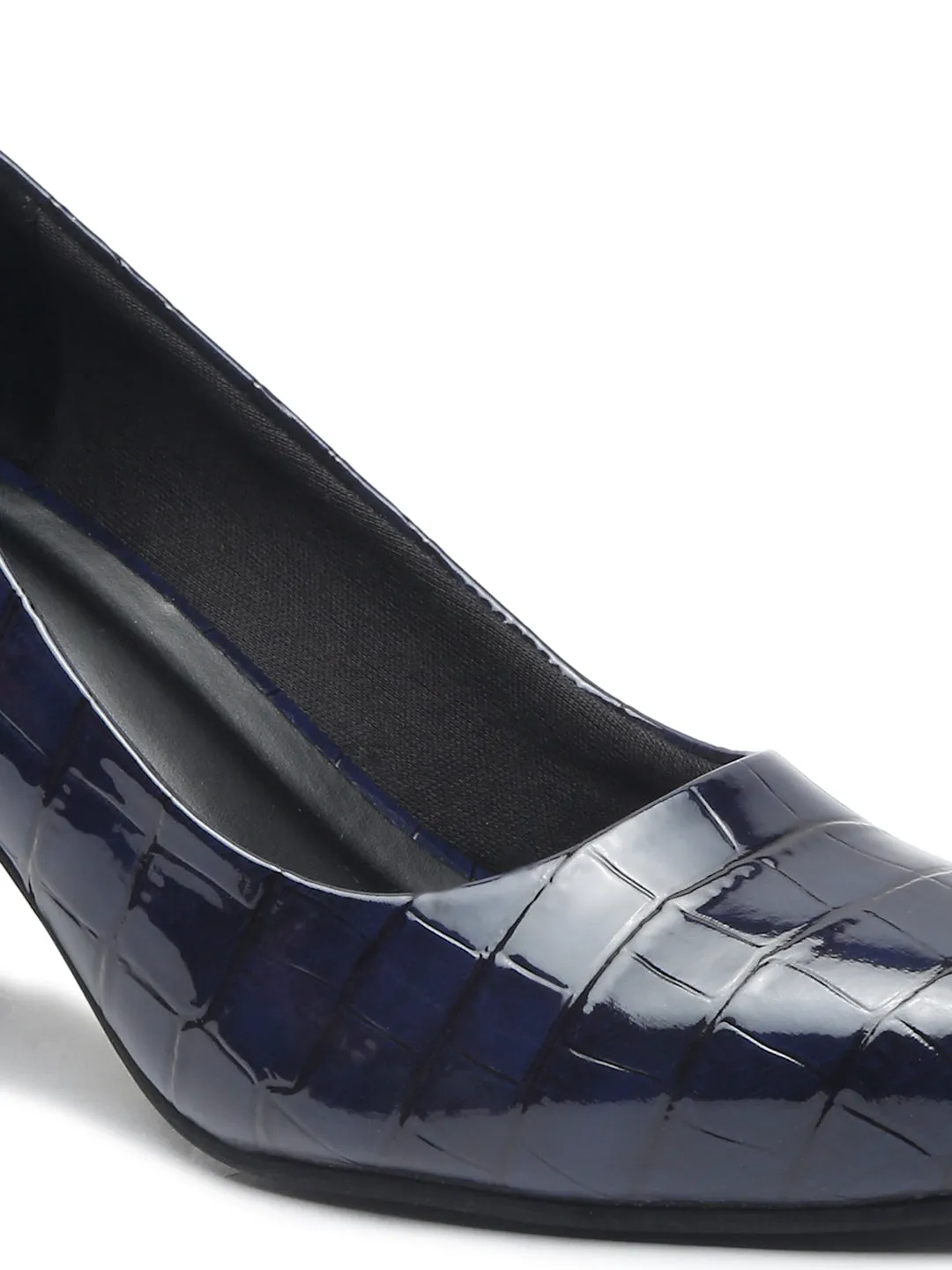 Pelle Albero Women Blue Slip-On Block Heels