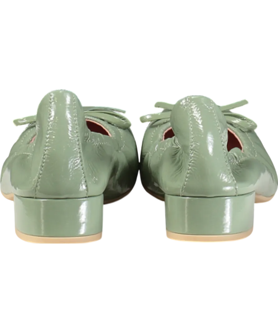 Pretty Ballerinas Green Gretschen Ballerina Pumps UK 8 EU 41 