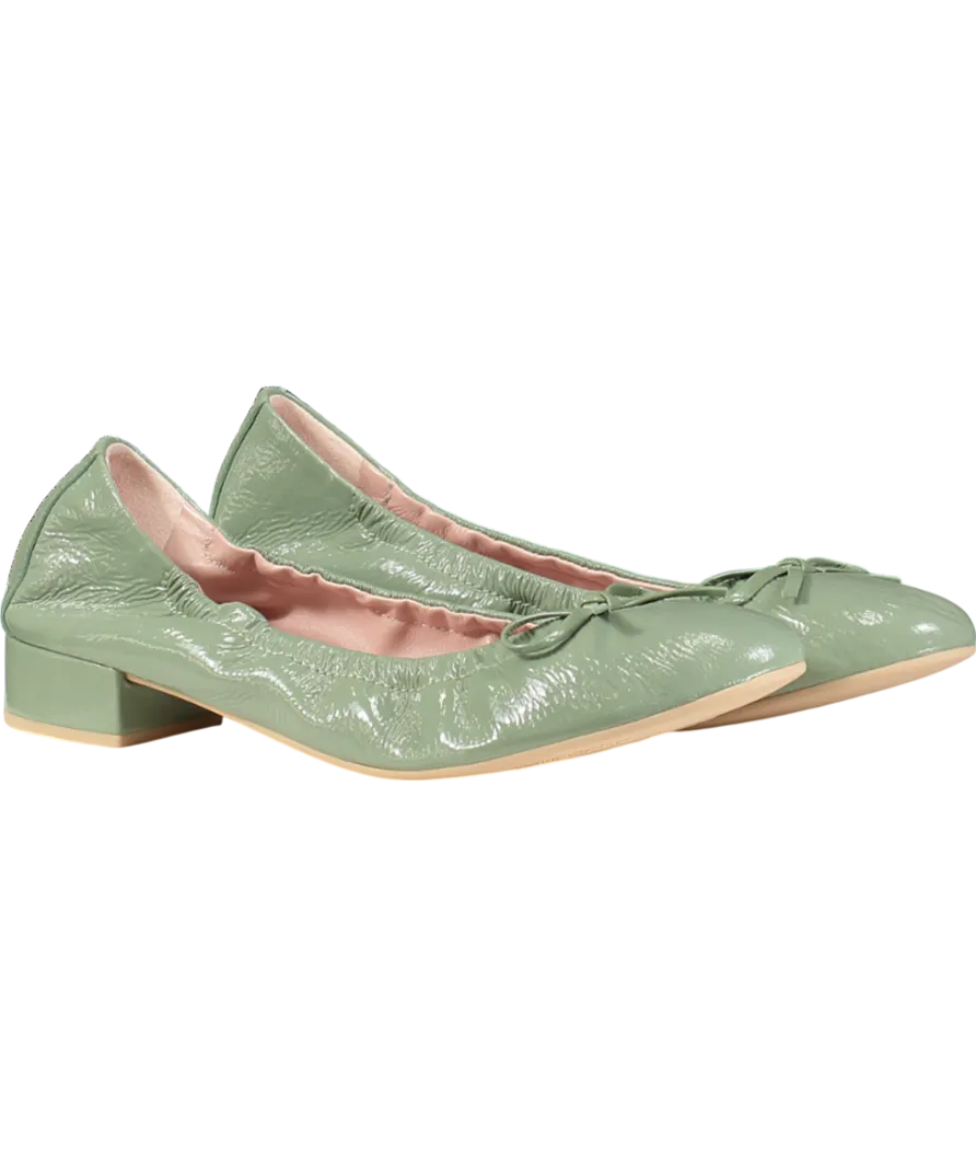 Pretty Ballerinas Green Gretschen Ballerina Pumps UK 8 EU 41 