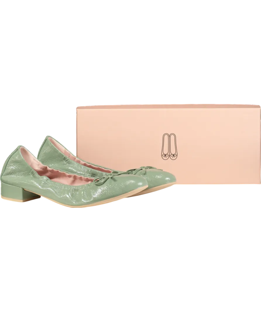 Pretty Ballerinas Green Gretschen Ballerina Pumps UK 8 EU 41 