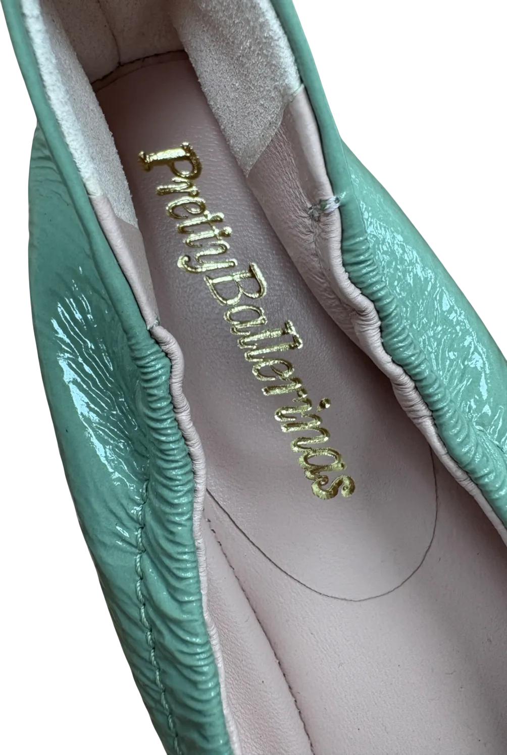 Pretty Ballerinas Green Gretschen Ballerina Pumps UK 8 EU 41 