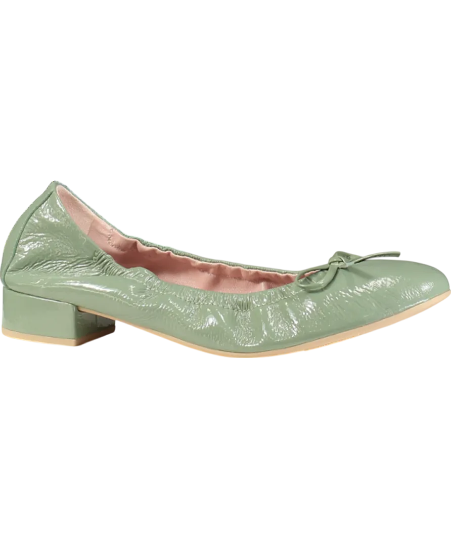 Pretty Ballerinas Green Gretschen Ballerina Pumps UK 8 EU 41 