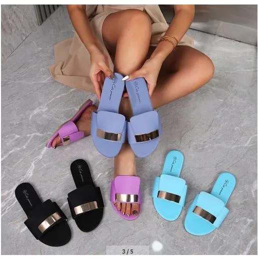 Slide Flat Sandals