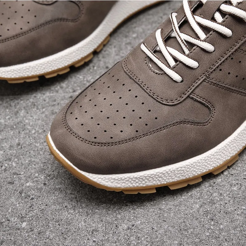 West Louis Leather Comfy Walking Jogging Sneakers